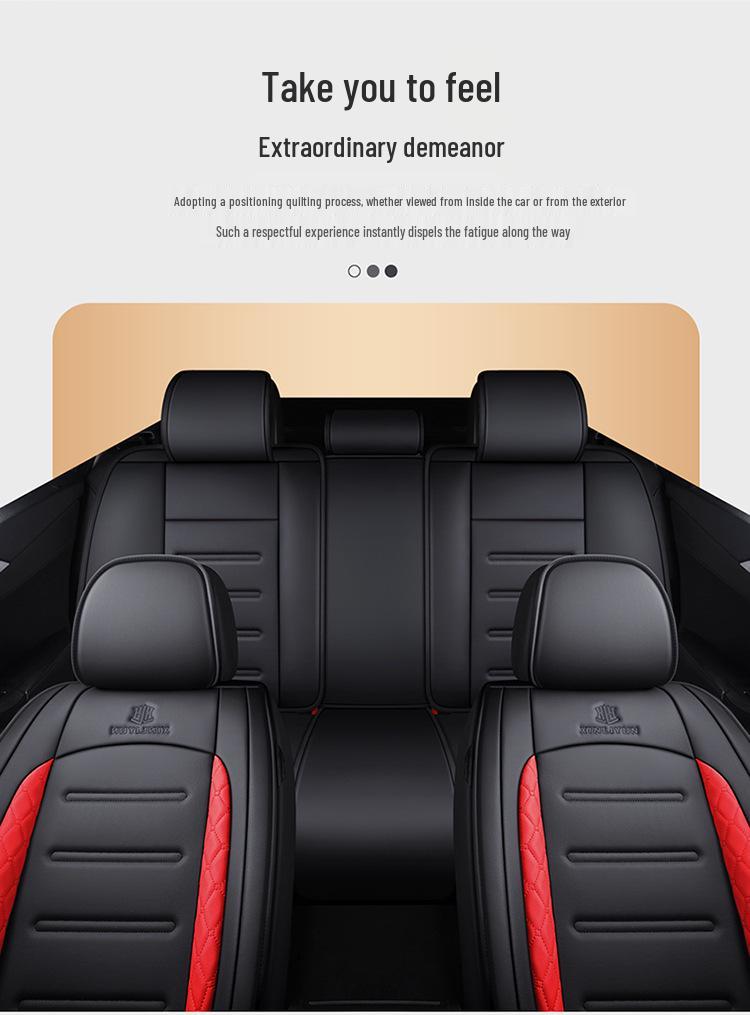 All-Season Universal Leather Car Seat Cushion Cover