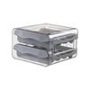 Drawer-style Egg Box, Double-layer Food-grade Fresh-keeping Box, Automatic Rolling Egg Rack, Kitchen Egg Storage Box.