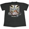 Vintage West Coast CHOPPERS Center Logo Long Beach CA (L) Einfaches Stich T-Shirt Herren Damen T-Shirts Oberteil