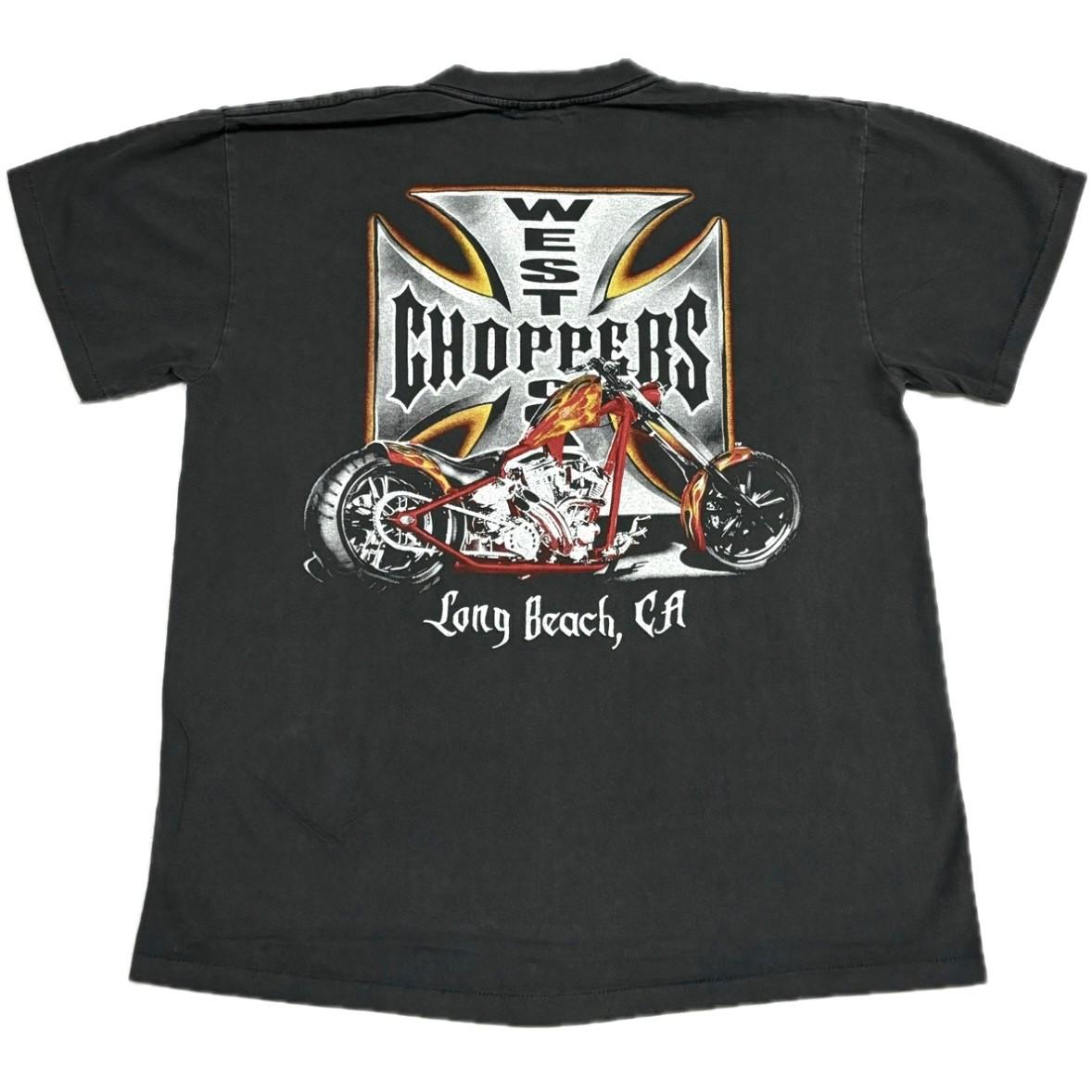 

Vintage West Coast CHOPPERS Center Logo Long Beach CA (L) Single Stitch T-Shirt Mens Womens Tees Top S