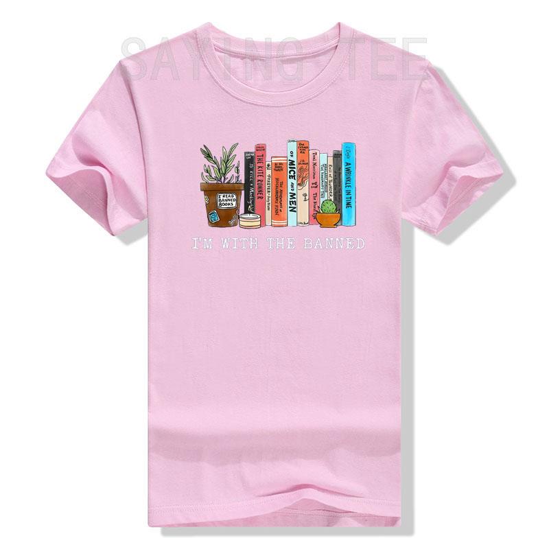 I'm with The Banned Books I Read Banned Books Lovers T-Shirt Avid Reader Clothes Librarian Graphic Tee Tops Life Style Gifts