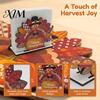 Festival Tabletop Napkin Rack Thanksgiving Gnome Turkey Holder, Wooden Table Storage Rack, Autumn Theme Home Decor Holiday Tissue Holder for