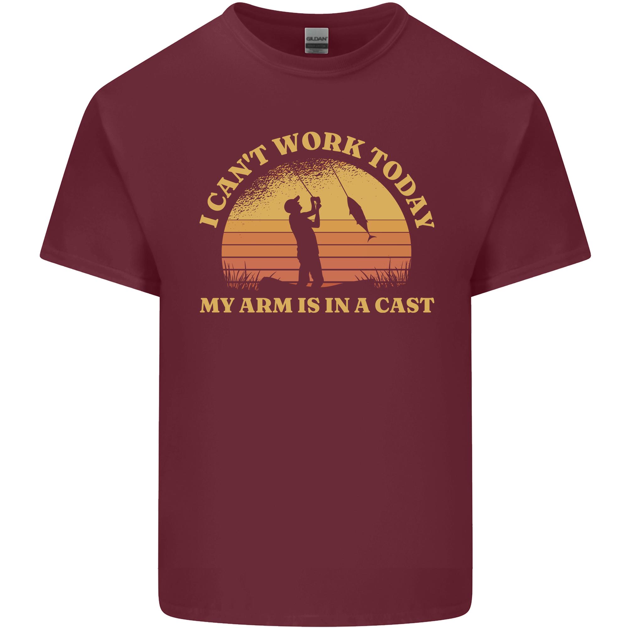 Funny Fishing Arm is In a Cast FisherUnisex Unisexs Light Cotton TShirt S