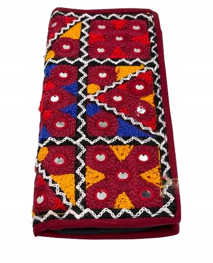 Novahaven Clutch Bag Wallet Burgundy Fair Trade Ethno Boho