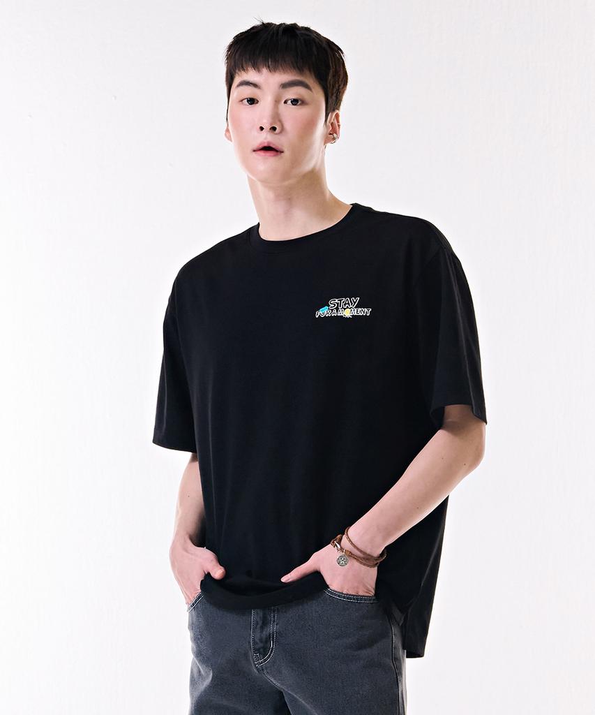 CHASECULT Unisex Back Graphic Short Sleeve T-Shirt-Dbru5826D03