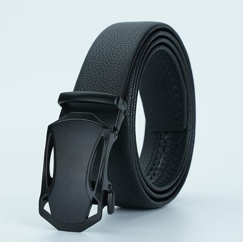 Men's Automatic Buckle Belt Business Men's Alloy Buckle Belt