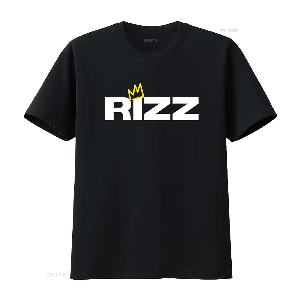 Rizz King or Queen T Shirt Vintage Washed Designer Clothes Breathable Graphic Stretched Fashion Versatile Casual Comfortable