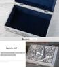 European Retro Castle Jewelry Storage Box, Exquisite Zinc Alloy Embossed Carriage Design – Ideal Wedding Gift.