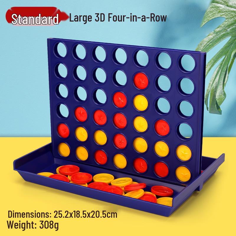 Hobby Space 3D Vertical Four-in-a-Row & Five-in-a-Row Chess-Like Children's Strategy Game Set