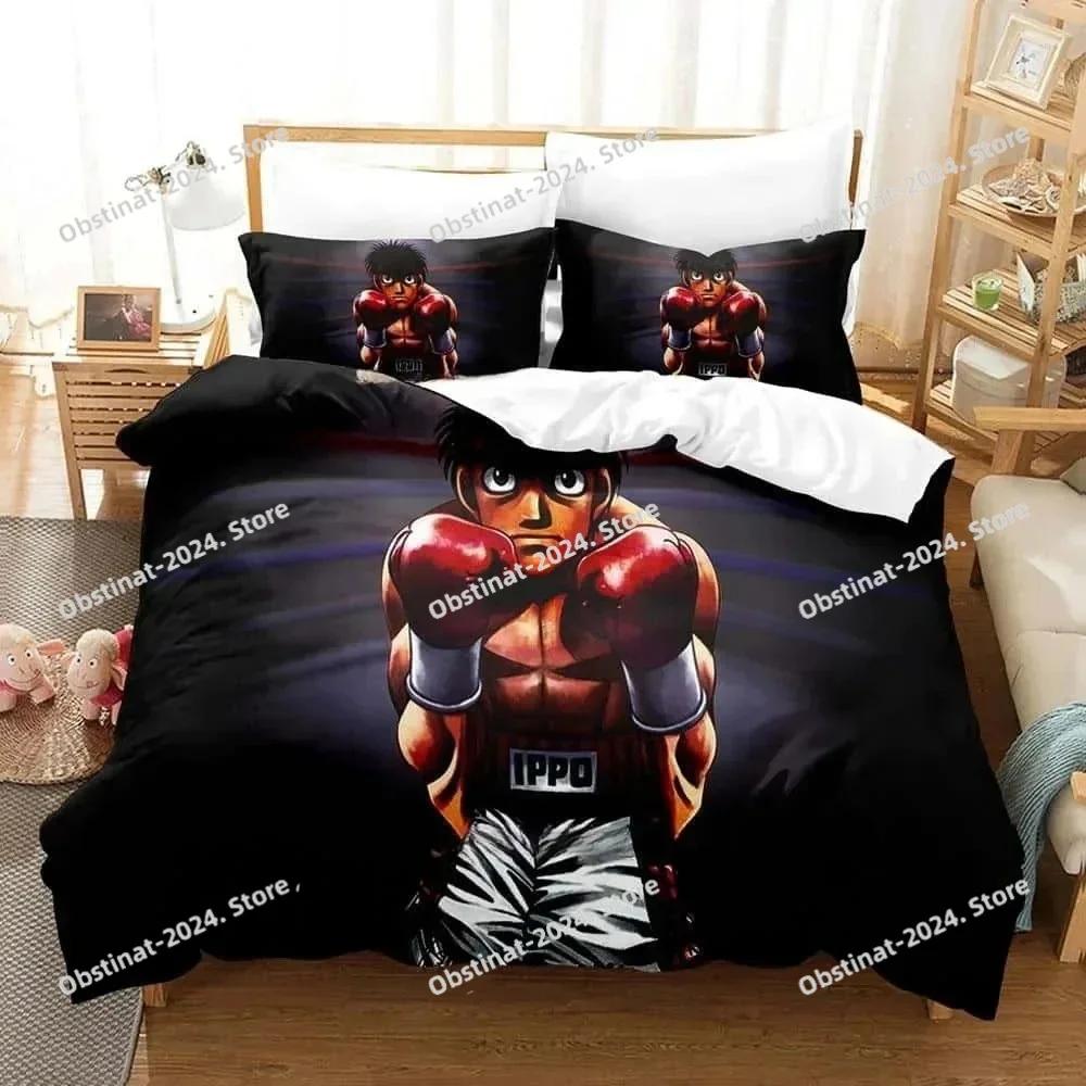 Fashion 3D Printing Anime Hajime No Ippo Bedding Set Print With Pillowcase Duvet Cover Soft Single Double Queen Super King Size