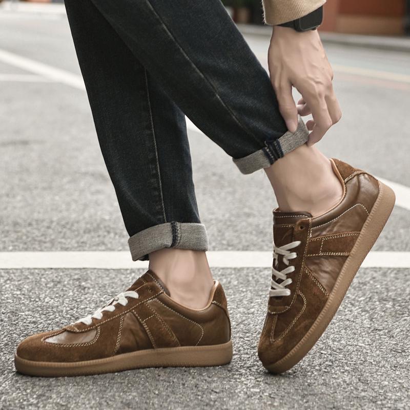 Men Oxfords Shoes High Quality Genuine Leather Shoes Man Business Casual Shoe Lace-Up Men Sports Fashion Shoes Men Sneakers