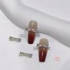 Princess Rhinestone Bow Nail Art Stickers - Colorful Crystal Pendant Accessories