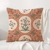 Retro Roman Pattern Cushion Cover Natural Linen Organic Fabric Double-Sided Printing Sofa Home Decor Gift Pillow Cover