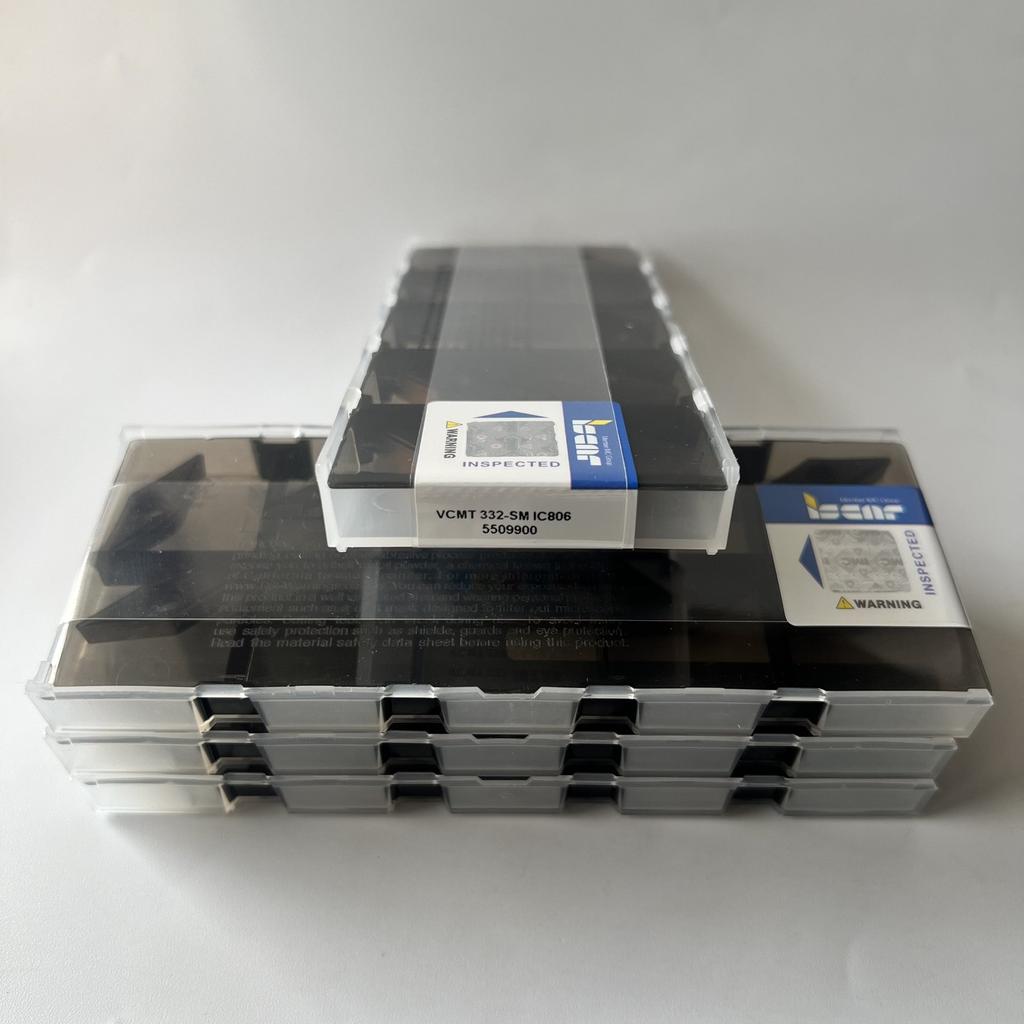ISCAR / VCMT160408-SM IC806 / Industrial indexable carbide inserts 10 Pcs