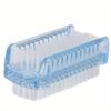 Plastic Nail Dust Powder Cleaning Brush Double Sided Hand Fingernail Toes Scrubbing Brush Cleaner