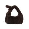 Fashion Plush Handbag Design Foreign Style Shoulder Messenger Bag Dumpling Bag