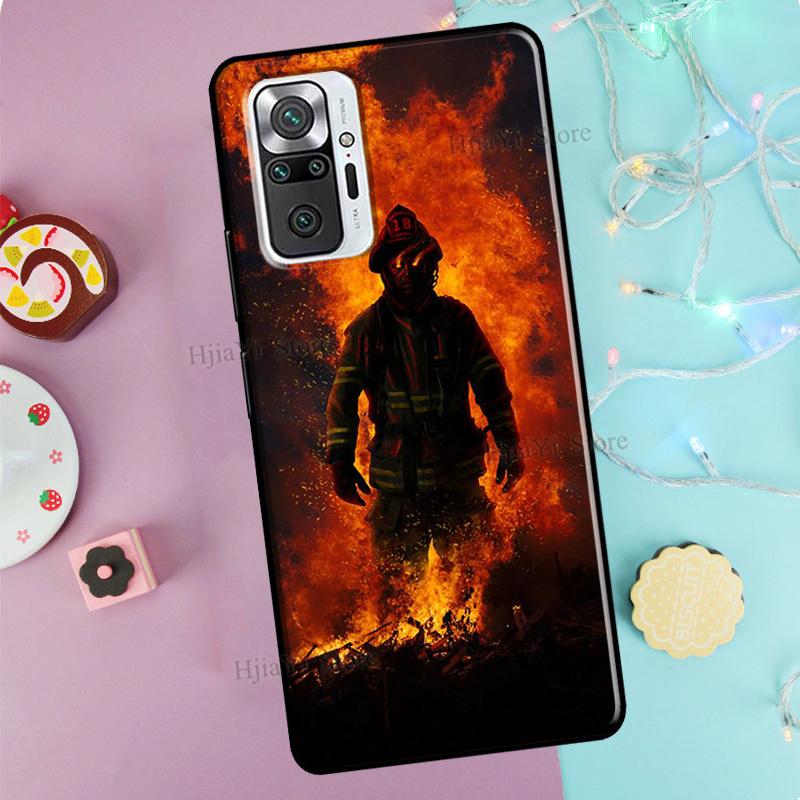 

Firefighter Heroes Fireman For Xiaomi Redmi Note 11 Pro Note 10 8 9 Pro 9S 10S Case For Redmi 10 9 8A 9A 9C 9T Cover Redmi 9C