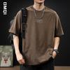 2025 Herrenmode Retro Schweres Baumwoll-Kurzarm-T-Shirt