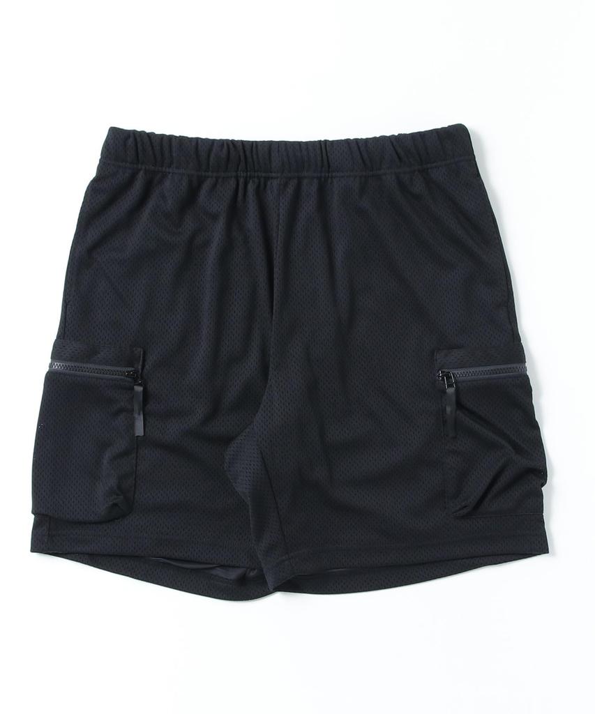 Avirex MESH CARGO SHORTS (Official Store Exclusive) Men's Mesh Cargo Shorts, Size L, 010, Black, 783-4113009