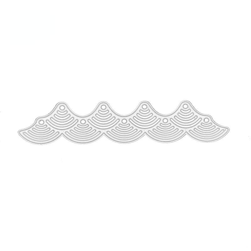 Metalen Stansvormen Golvende Kant Stencils voor DIY Scrapbooking/fotoalbum Decoratieve Embossing DIY Papieren Kaarten