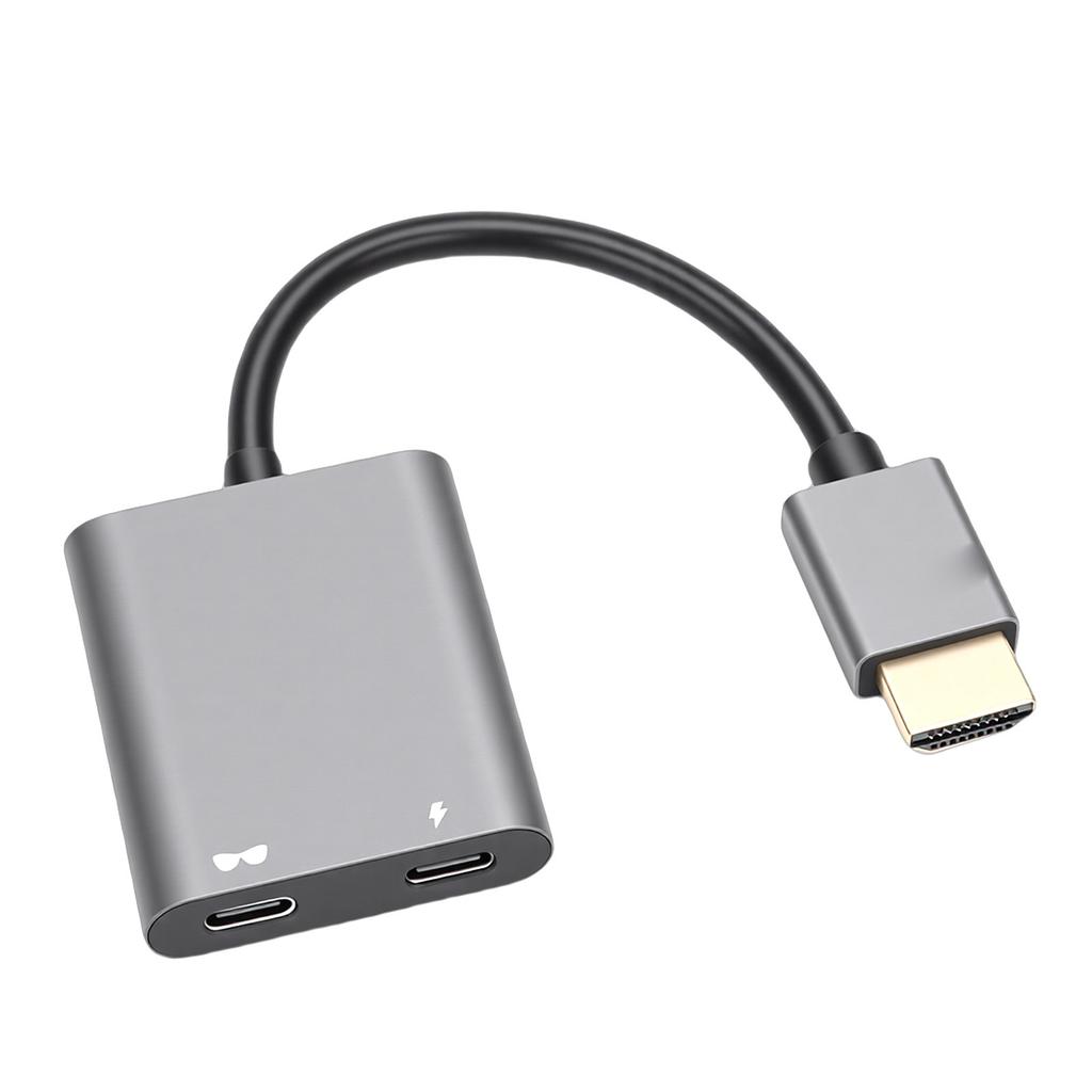 HD Multimedia Interface To USB C Adapter Fit for RayNeo XR Glasses 4K 60Hz PD 100W AR Glasses Adapter for Laptop Phone Plug and Play