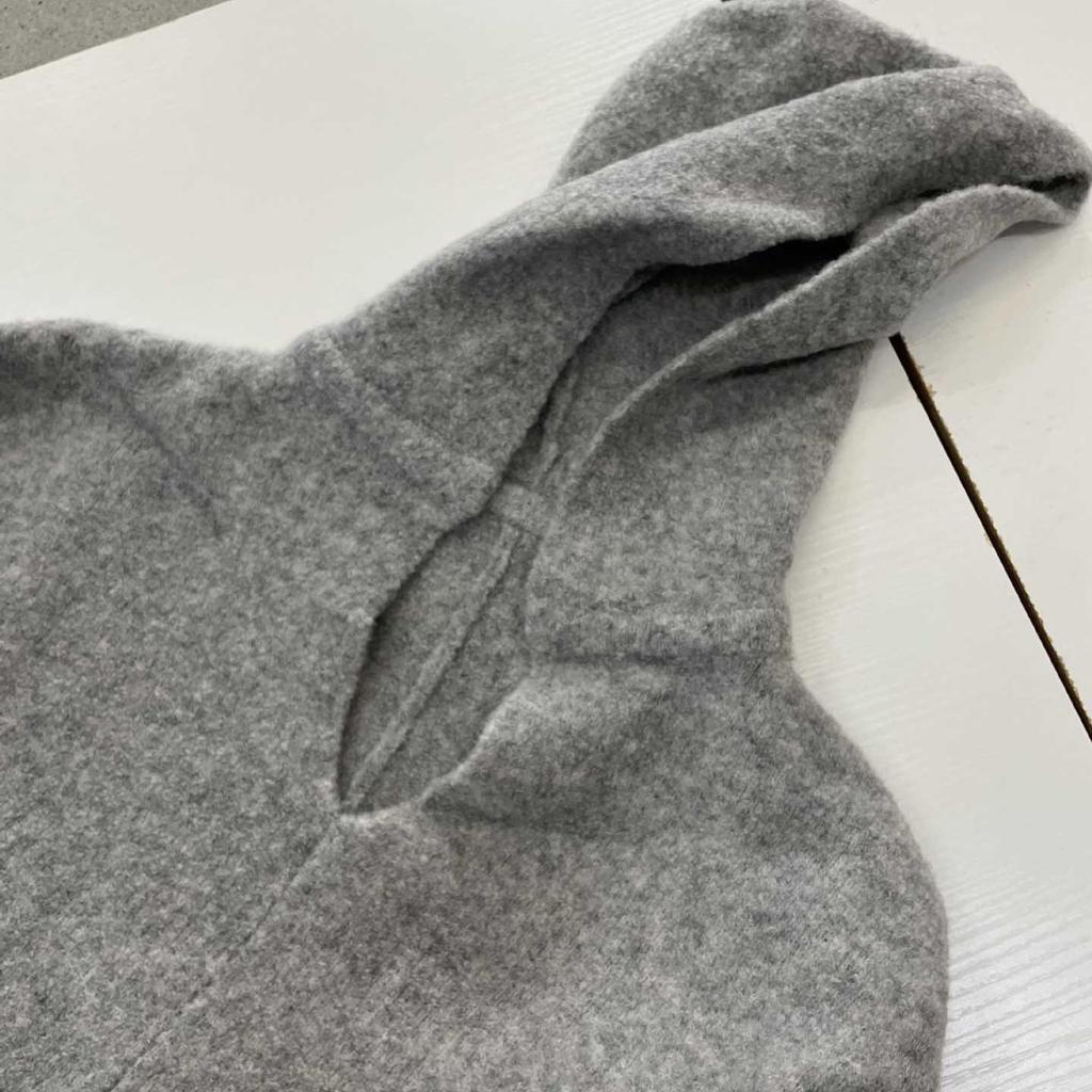 Leisurely Solid Color V-Neck Hooded Oversized Sweater with Kangaroo Pocket