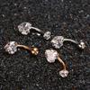 Rings Pc Belly Button 1 Nail 14g Surgical Steel Navel Rings Dangle Navel Body Piercing Jewelry
