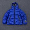 Mens Oversized Hooded Puffer Jacket Streetwear Cotton Parka Loose Fit Winter Coat In Black Gray Green Blue