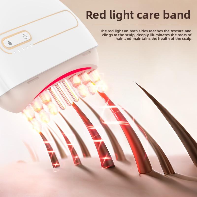 Aplicator Masaj Scalp, Pieptene Meridian Vibrator, Pieptene Instrument Răzuire Facială, Pieptene Masaj Electric cu Jad pentru Cap