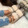New Plus-size Loafers, Women's Casual Shoes, Fall and Winter, New Bright Diamond Bows, and A Kick of Slip-ons