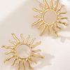 Personalized design sense premium sun stud earrings retro fashion sun flower earrings