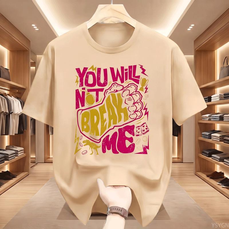 You Will Not Break Me Tshirt Unisex Unisex Dungeon Crawler Carl Dnd Book Tshirt Casual Round Neck Printed Tshirts Streetwear
