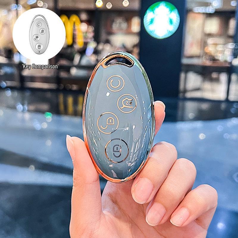 

Compatible Key Case for BYD Models: Dolphin, Han, Qin Plus DMi, Song Pro, Yuan, Tang, Seagull EV, Destroyer 05, Seal 06