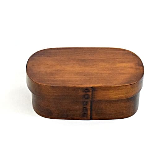 

Kanoryu Magewappa Lunch Box, Antique W, with Ribbon and Polished Edges, 18 x 12.5 x 6.5cm, S22-19-8s