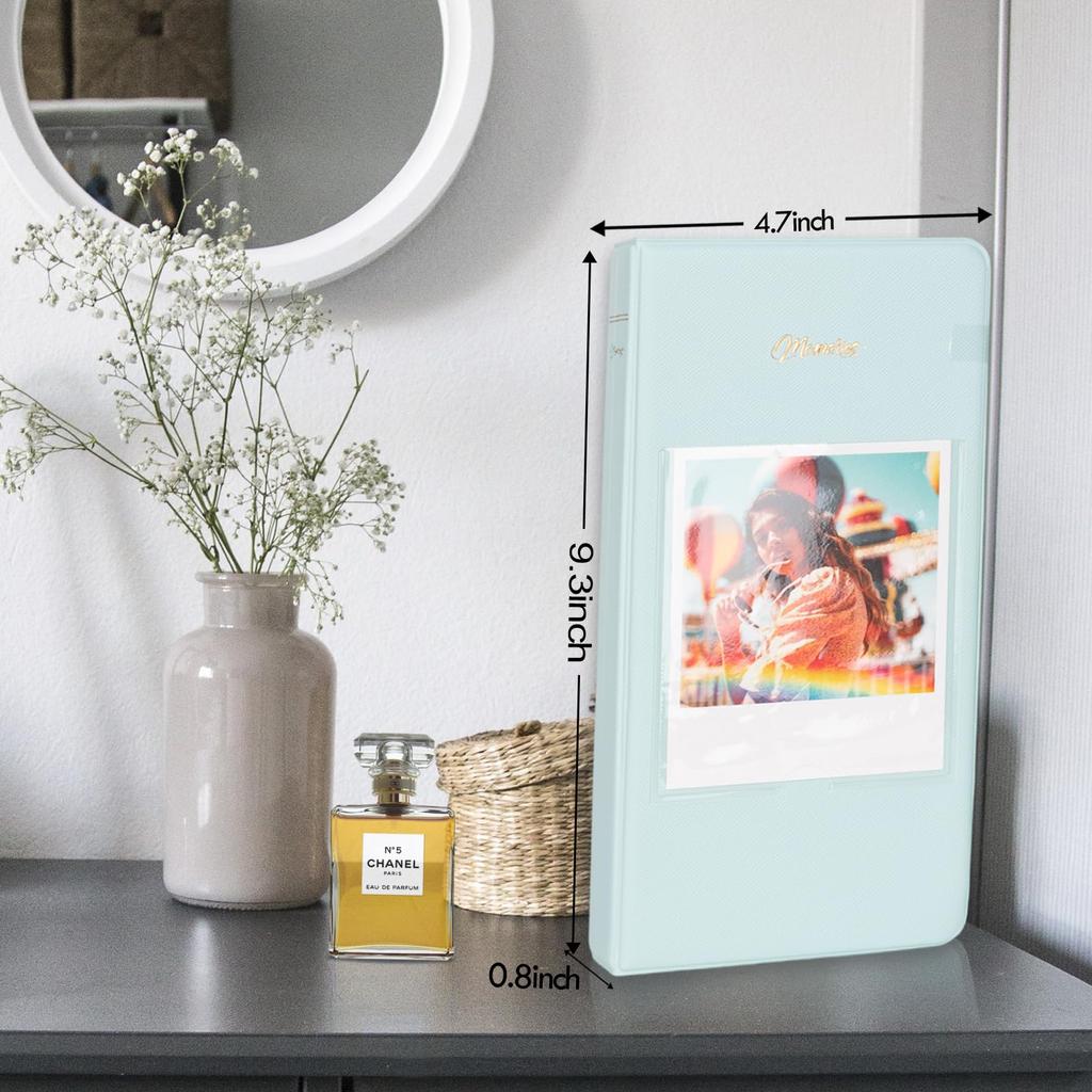 Rieibi FUJIFILM Instax Album Cute Instax Book Polaroid instax compatible instax album inch photos 64 pieces can be stored Business cards and cash
