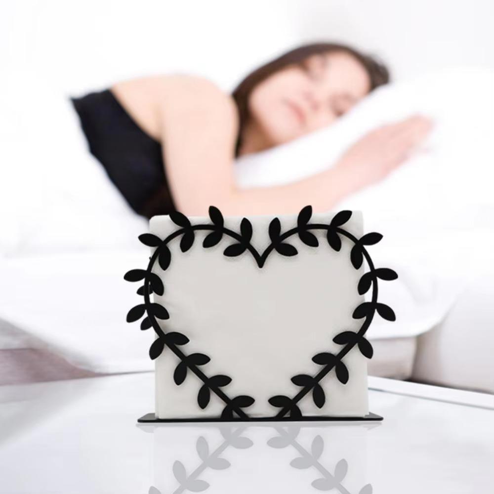 Iron Art Maple Leaf Napkin Holder Handicraft Desktop Napkin Holder Storage Tissue Rack Kitchen