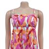 Women's Fashion Sexy Printed Strappy Pleated Wide-Leg Jumpsuit