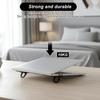 4PCS Portable Keyboard Riser, Aluminum Alloy Mini Foldable Laptop Stand Dual Angles Adjustable Computer Keyboard Lift for Desk Black Self-Adhesive