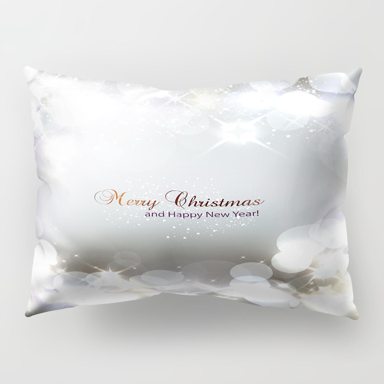 

Christmas Polyester Pillowcase Gift Sofa Cushion Cover 50*30cm