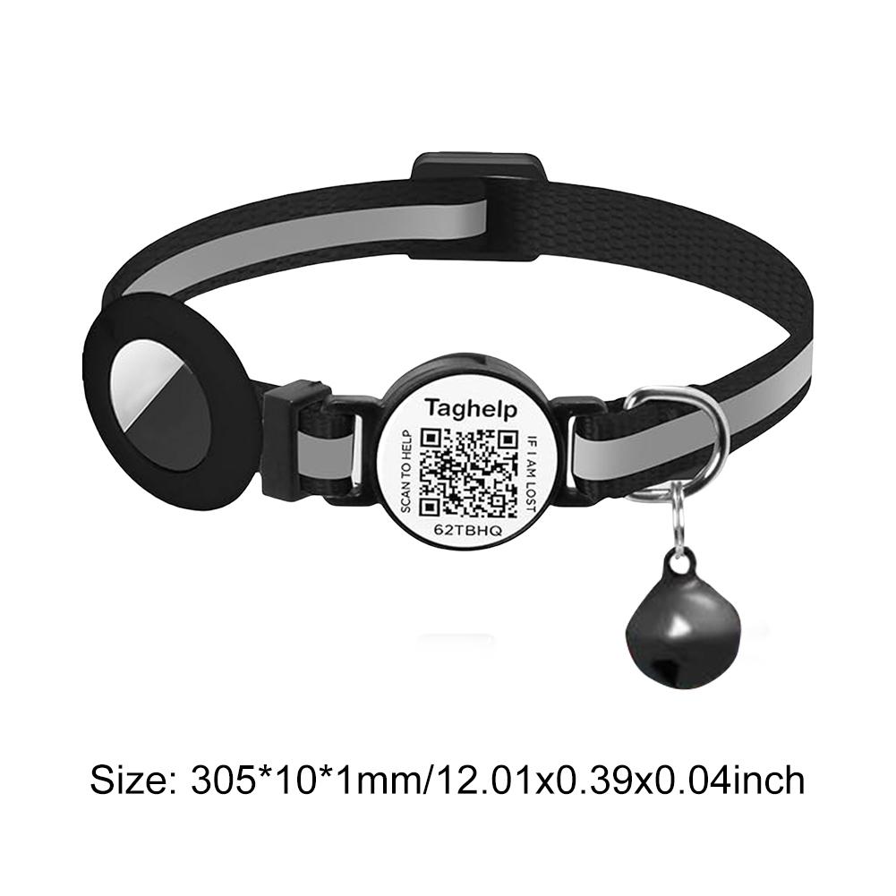For Airtag Cat Collar Breakaway Cat ID Tag Quick Release Tracker Cat Collars for Airtag Holder Cat Collar for Puppies and Cats