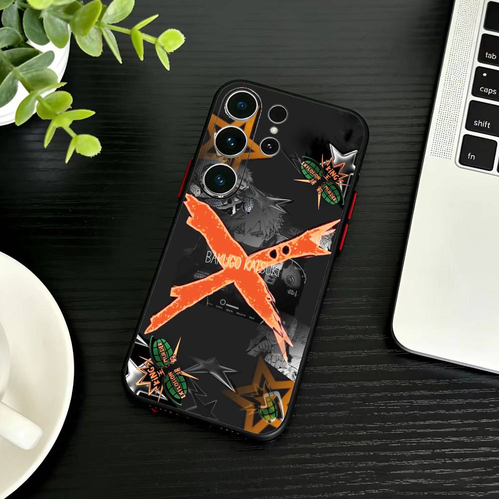 Katsuki Bakugo Hero Academia Phone Case For Samsung S26,S25,S24,S23,S22,S21,S20,Plus,Fe,Lite,Others Black Cover