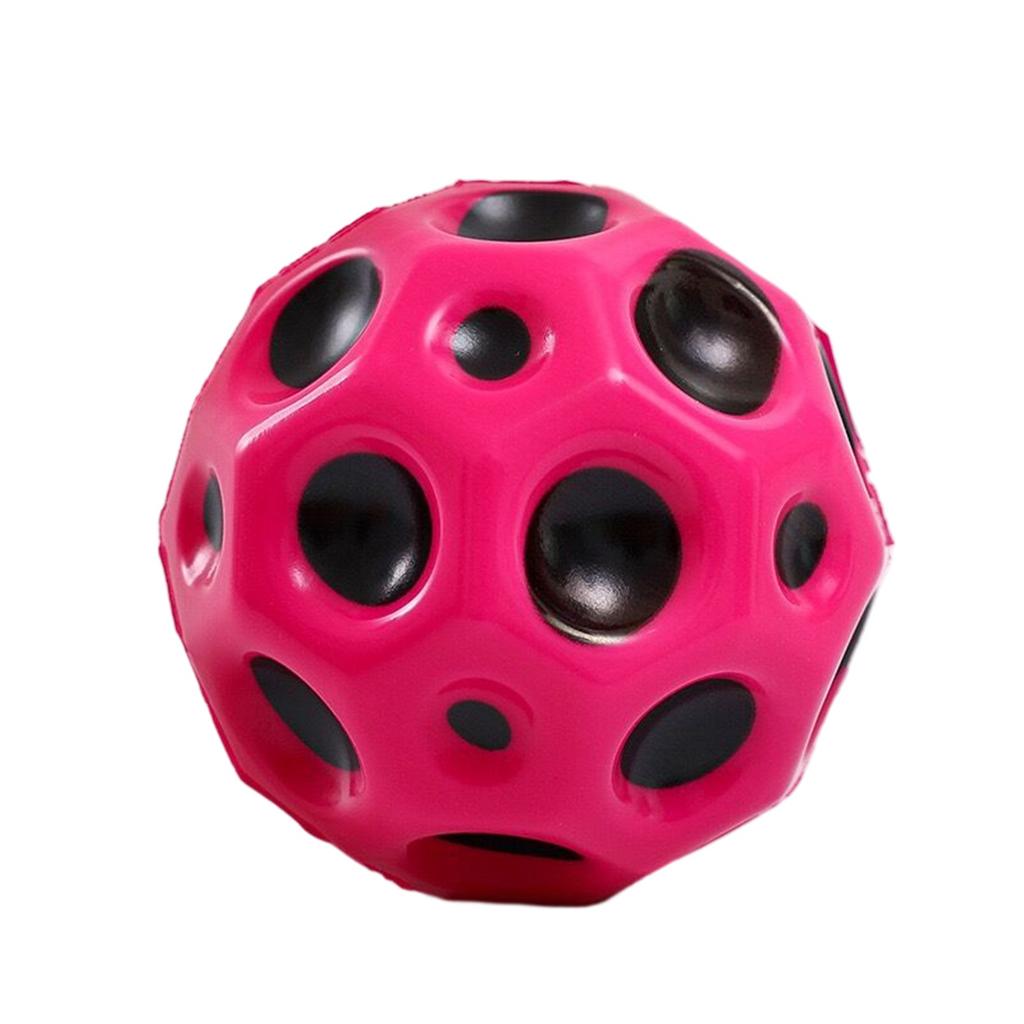 Hüpfball für Kinder, nützlicher Lochball, weicher Hüpfball, Anti-Fall-Mondform, poröses Spielzeug für den Innenbereich, ergonomisches Design