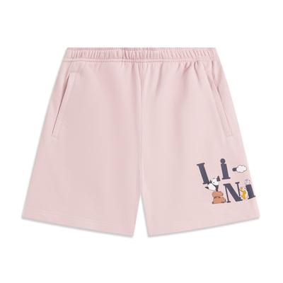 Comfortable Simple Versatile Mid-Waist Five-Point Casual Shorts Women Shorts Light-Pink AKSV306-4