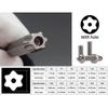 75mm Magnetische Torx Schraubendreherbits Security Manipulationssicherer Bit T6-T40 Hohlkopf Pflaumenblütenkopf S2 1/4'' Sechskant Hand Elektrowerkzeuge