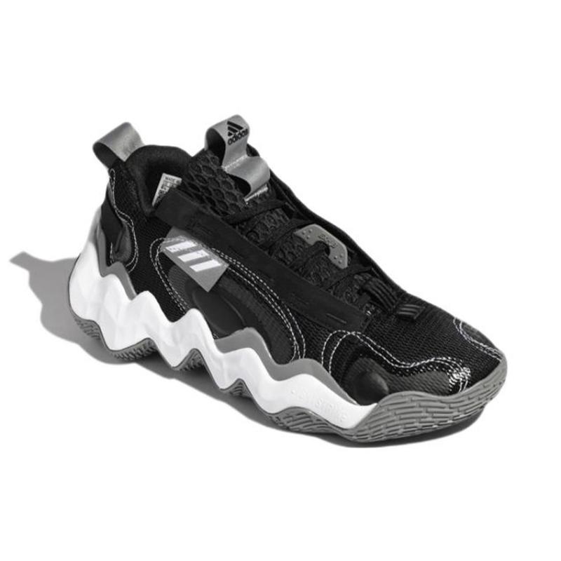 adidas Exhibit B Wear Resistant Non Slip Black Gray Sneakers GZ9551