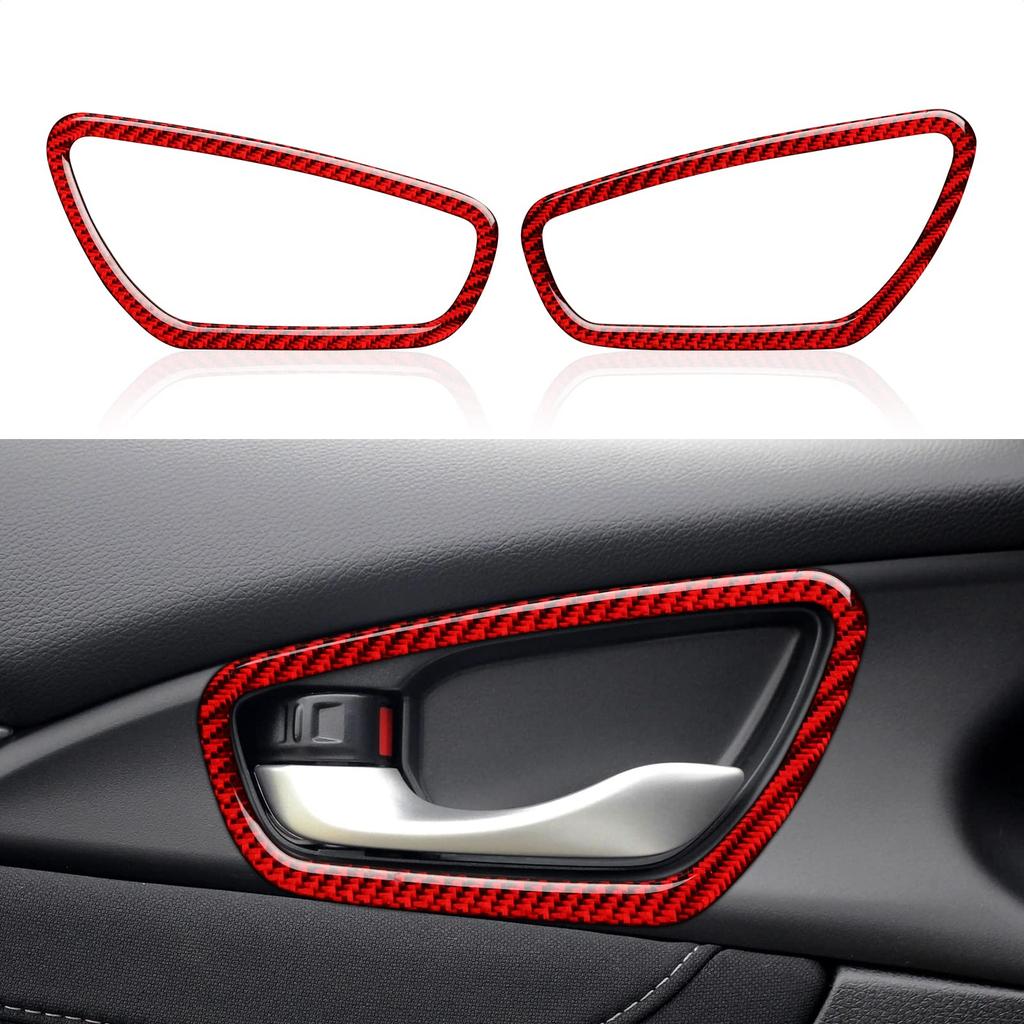 2PCS Civic 10th Generation Car Inner Door Bezel Frame Interior Door Bowl Frame Accessories