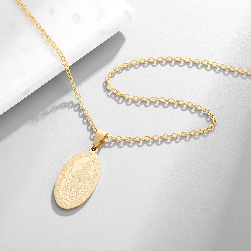 

Європейський та американський ретро портретний хрест з нержавіючої сталі титанова сталь чоловічий та жіночий