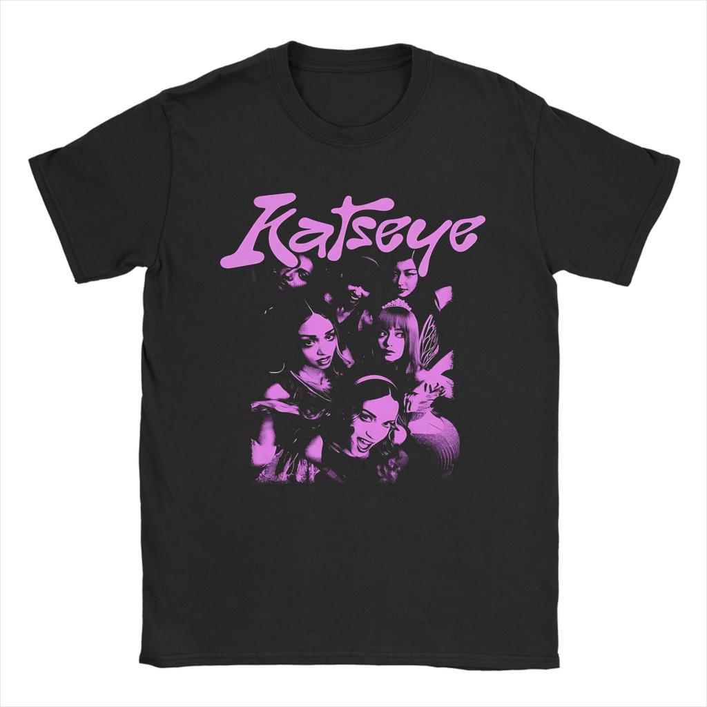 Summer Close Up Photo Katseye T Shirt for Men Women  Cotton Tee Shirt Short Sleeve Tops