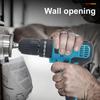 21V Electric Drill Cordless Powerful Multifunction Variable Speed Impact Driver with 27Pcs Accessories
