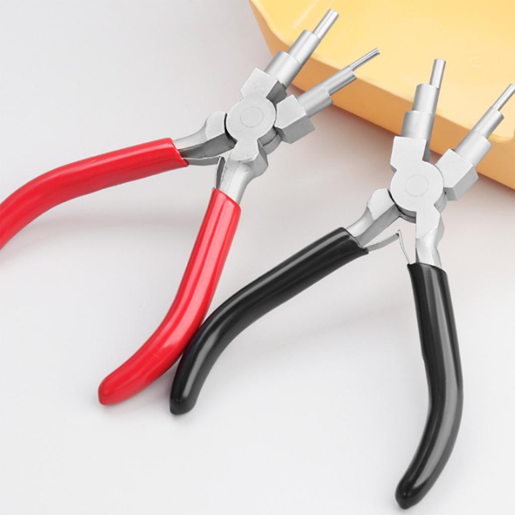 3 sztuki Profesjonalne szczypce jubilerskie Wielofunkcyjne narzędzie do zwijania drutu do tworzenia bransoletek i naszyjników Solidny 6-stopniowy pręt drutowy